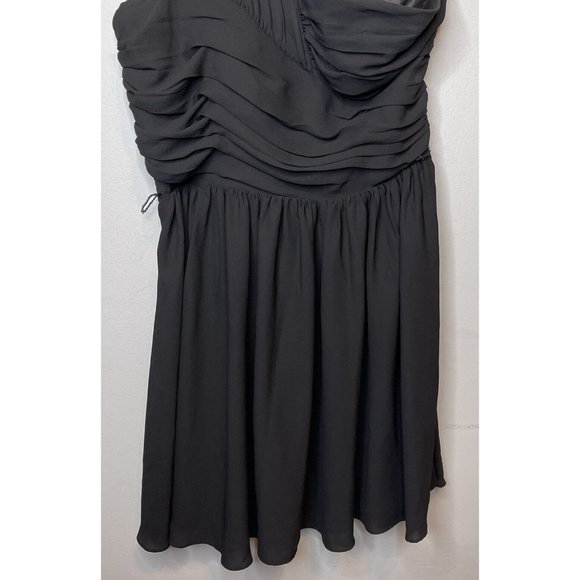 Express Dress Size 6 Black One Shoulder Short New Wedding Prom Formal Homecoming - Picture 5 of 6